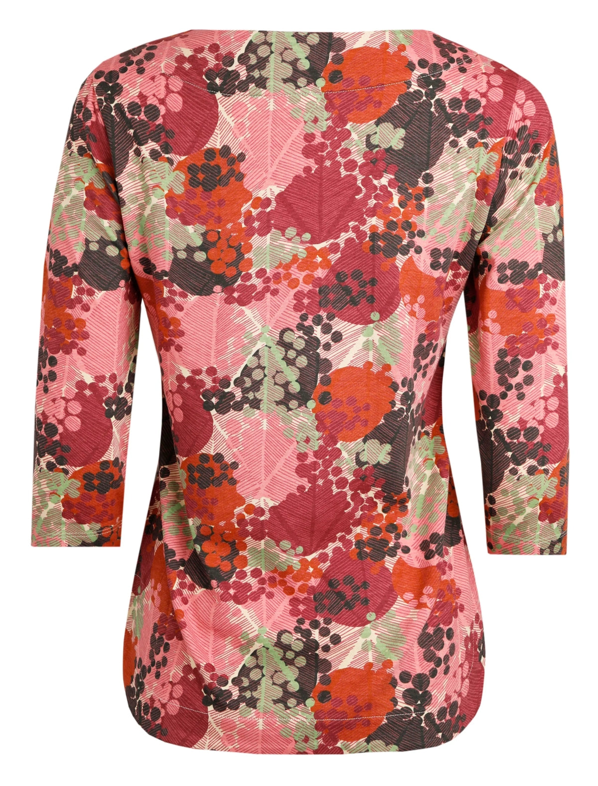 Weird Fish Womens 'Pinto' Floral Print Tee - Dusty Rose