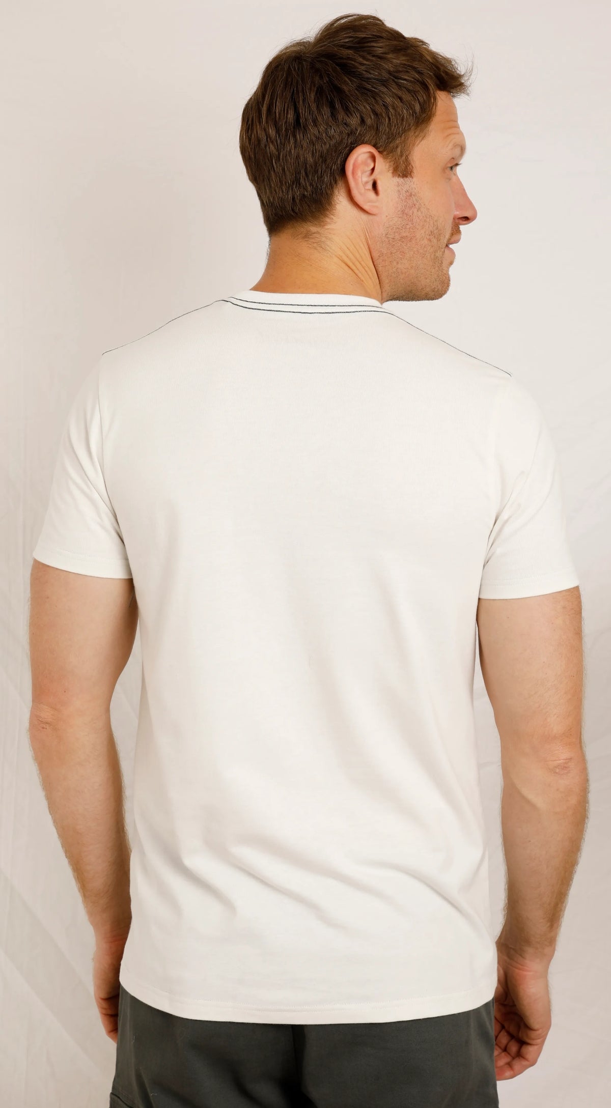 Weird Fish Mens Shatter Print Tee - Dusty White