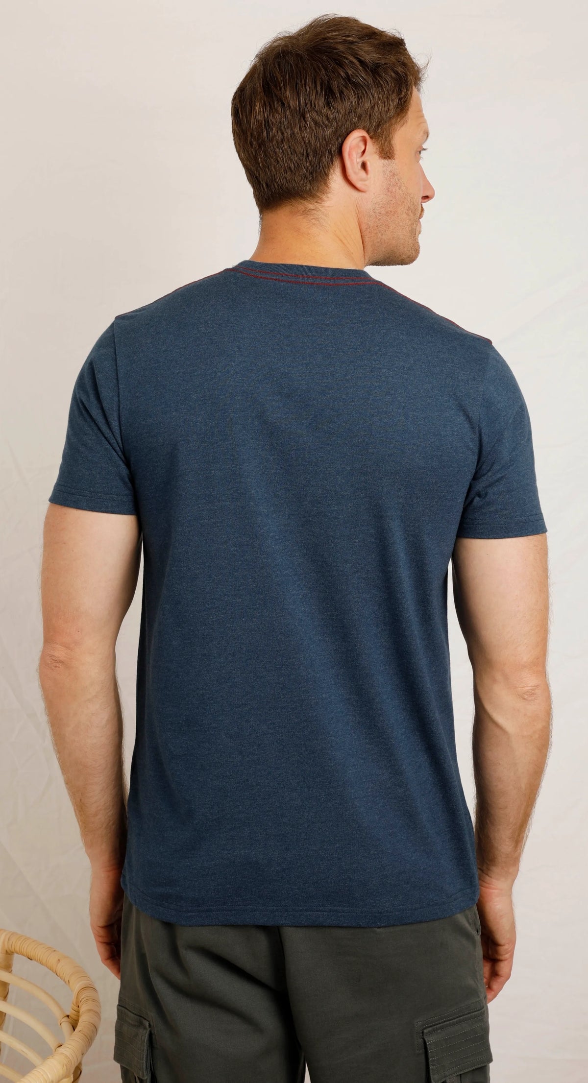 Weird Fish Mens Shatter Print Tee - Federal Blue