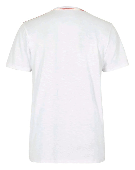 Men's white Fin short sleeve crew neck t-shirt from Weird Fish.