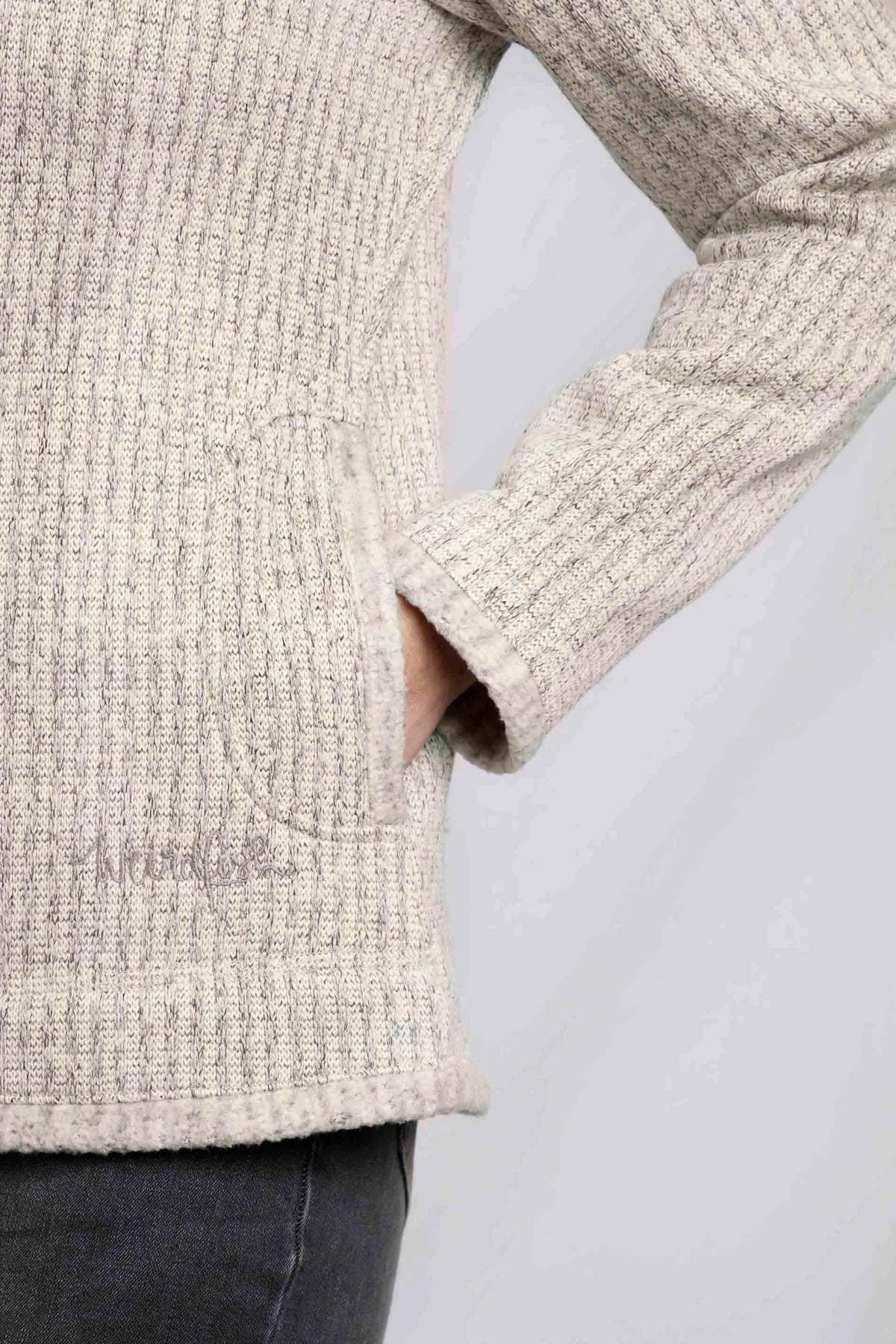 Weird Fish Womens Oreille Full Zip Textured Fleece - Lemon