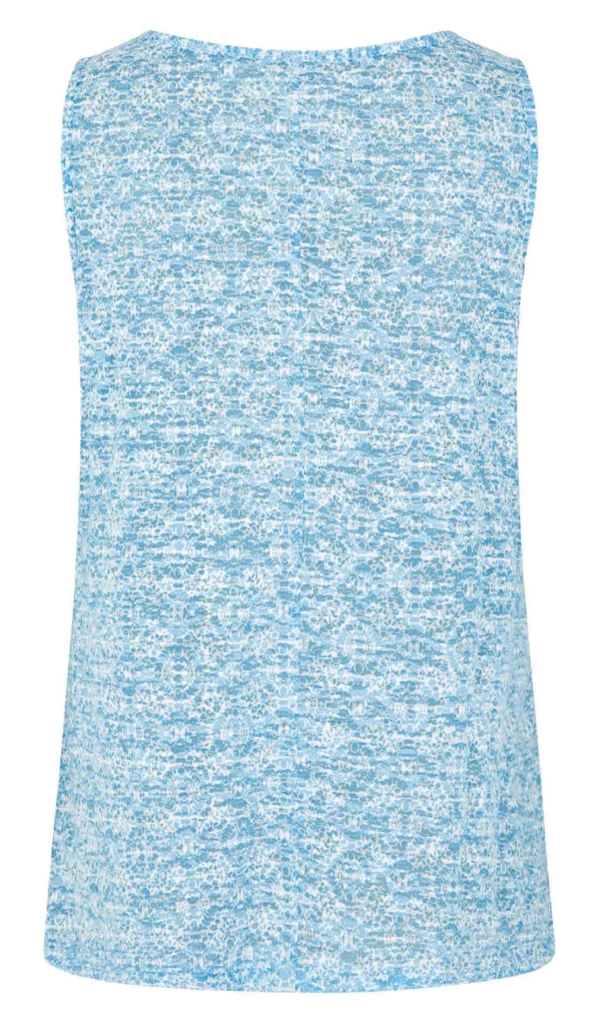 Weird Fish burnout fabric women's Aliana vest in Blue Surf.