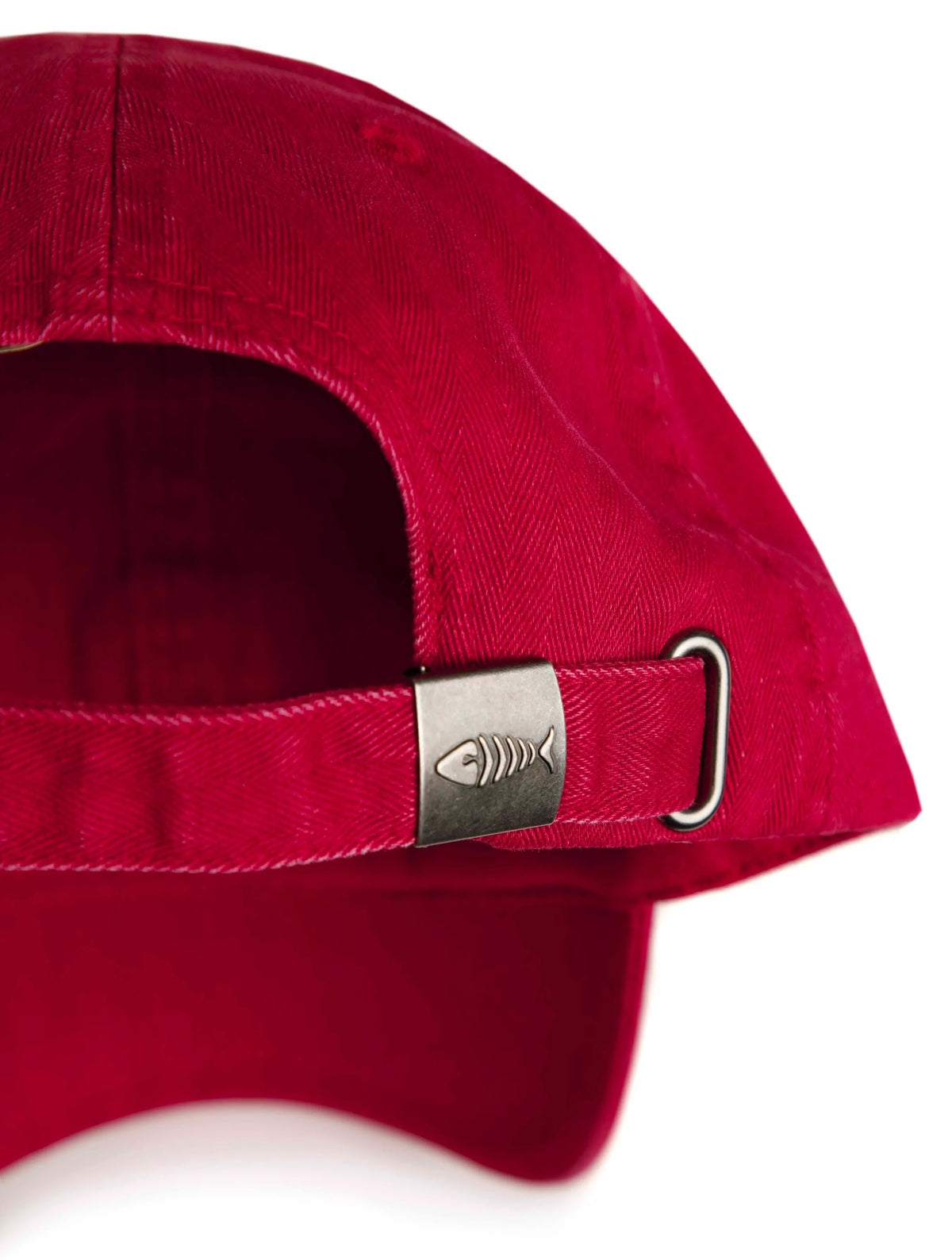 Weird Fish Scarfell Washed Branded Cap - Baked Apple Red