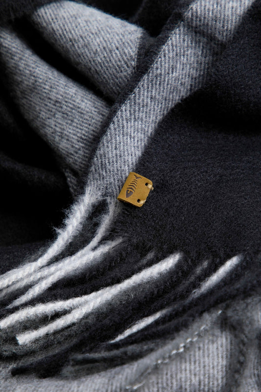 Weird Fish Oban Eco Ombre Scarf - Anthracite