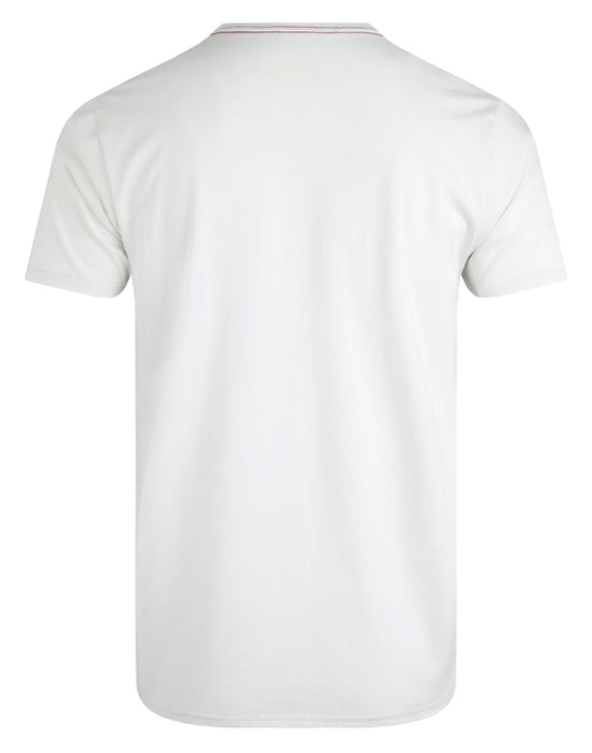 Weird Fish Mens Fishing Print Tee - Dusty White