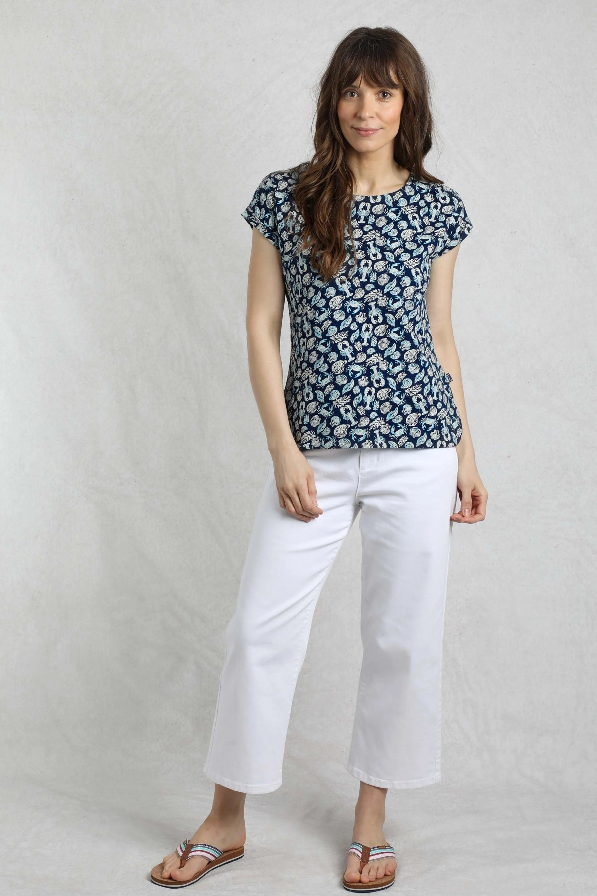 Weird Fish Womens Paw Paw T-Shirt - Ocean Blue