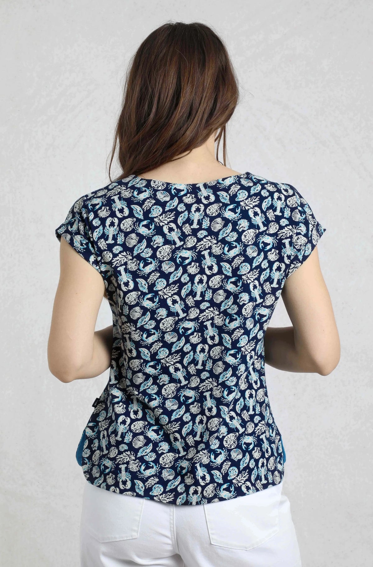 Weird Fish Womens Paw Paw T-Shirt - Ocean Blue
