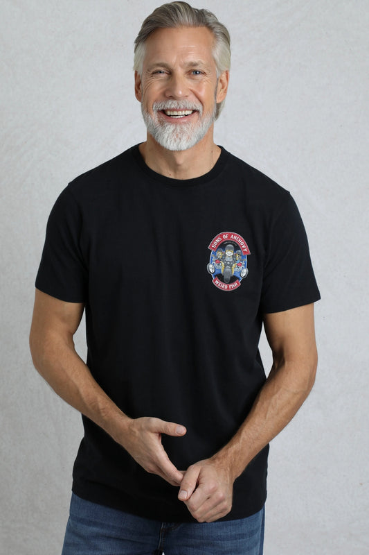 Weird Fish Mens Sons of Anchovy Printed Tee - Black