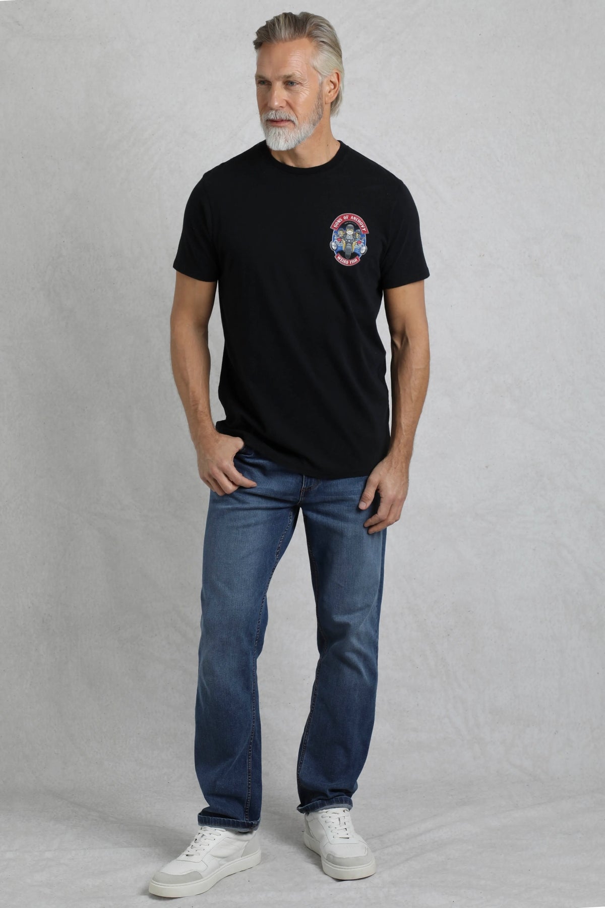 Weird Fish Mens Sons of Anchovy Printed Tee - Black