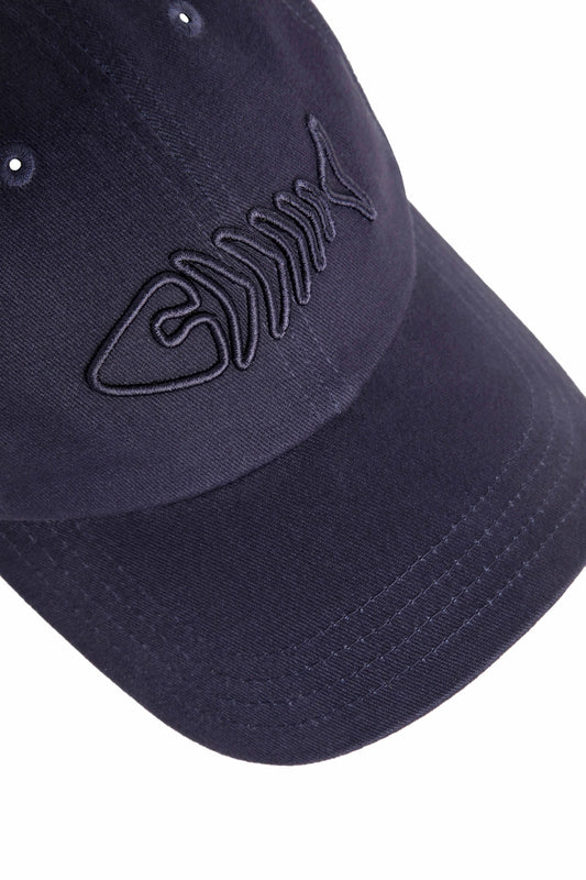 Weird Fish Bude Heavy Wash Twill Cap - Navy