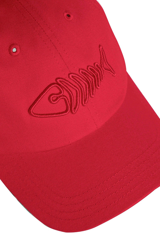 Weird Fish Bude Heavy Wash Twill Cap - Retro Red