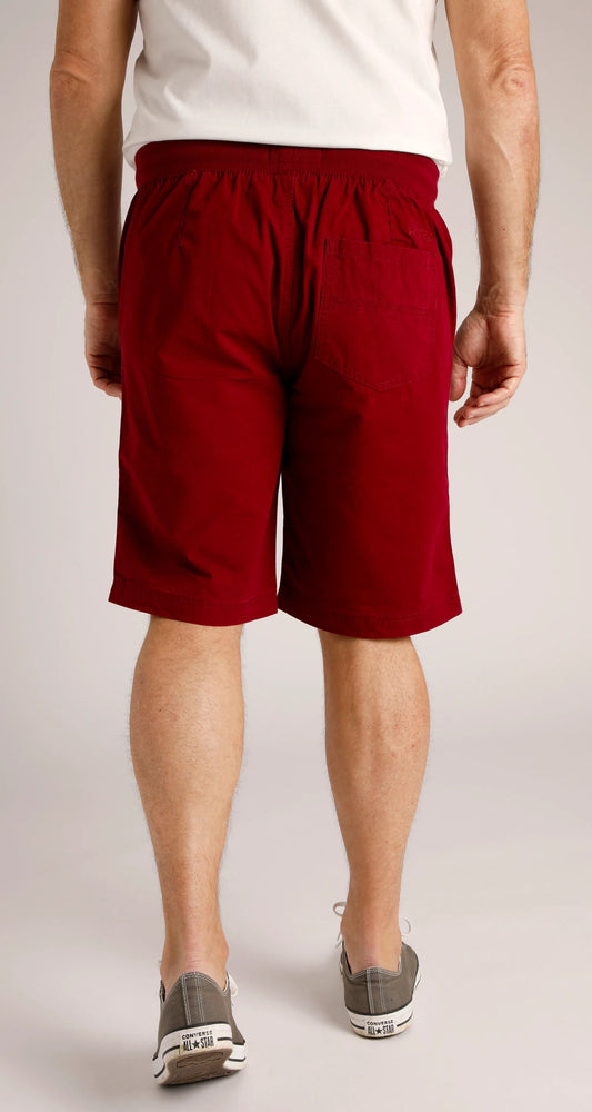 Weird Fish Mens Murrisk Relaxed Casual Shorts - Garnet Red