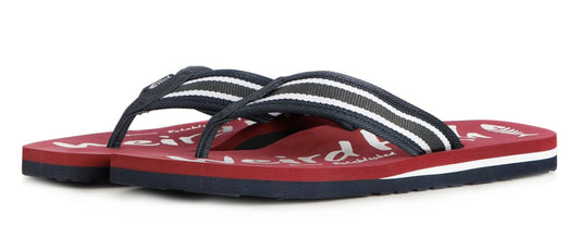 Weird Fish Mens 'Waterford' Flip Flops - Garnet