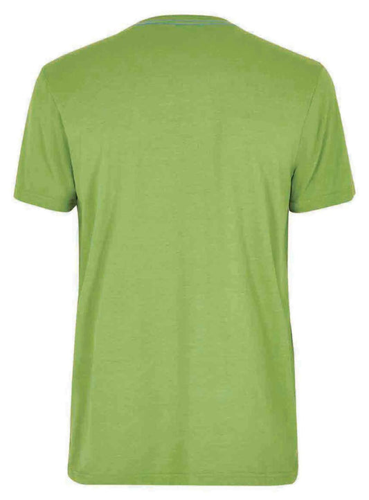 Men's Paddleboarding print shirt from Weird Fish in Kiwi Green.