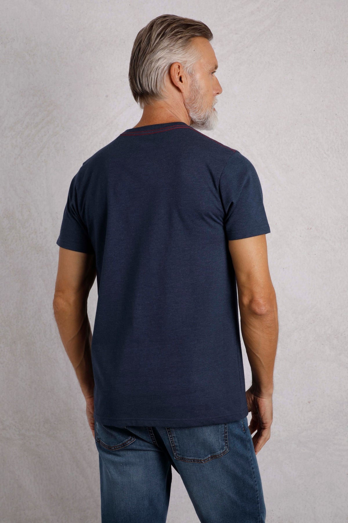 Weird Fish Mens Velocity Printed Tee - Dark Blue