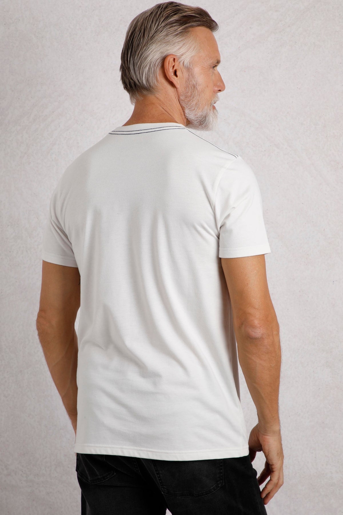 Weird Fish Mens Velocity Printed Tee - Dusty White