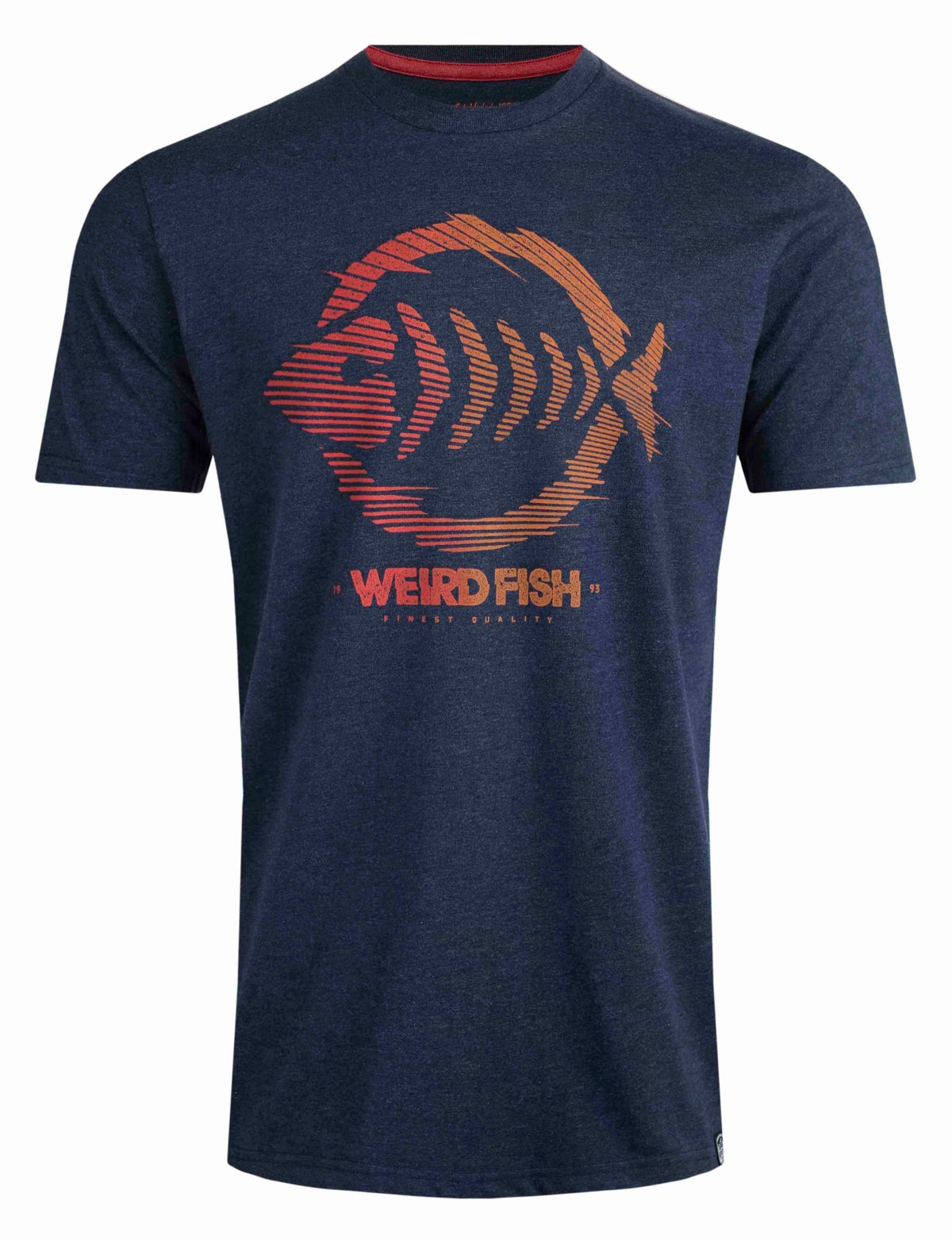 Weird Fish Mens Velocity Printed Tee - Dark Blue