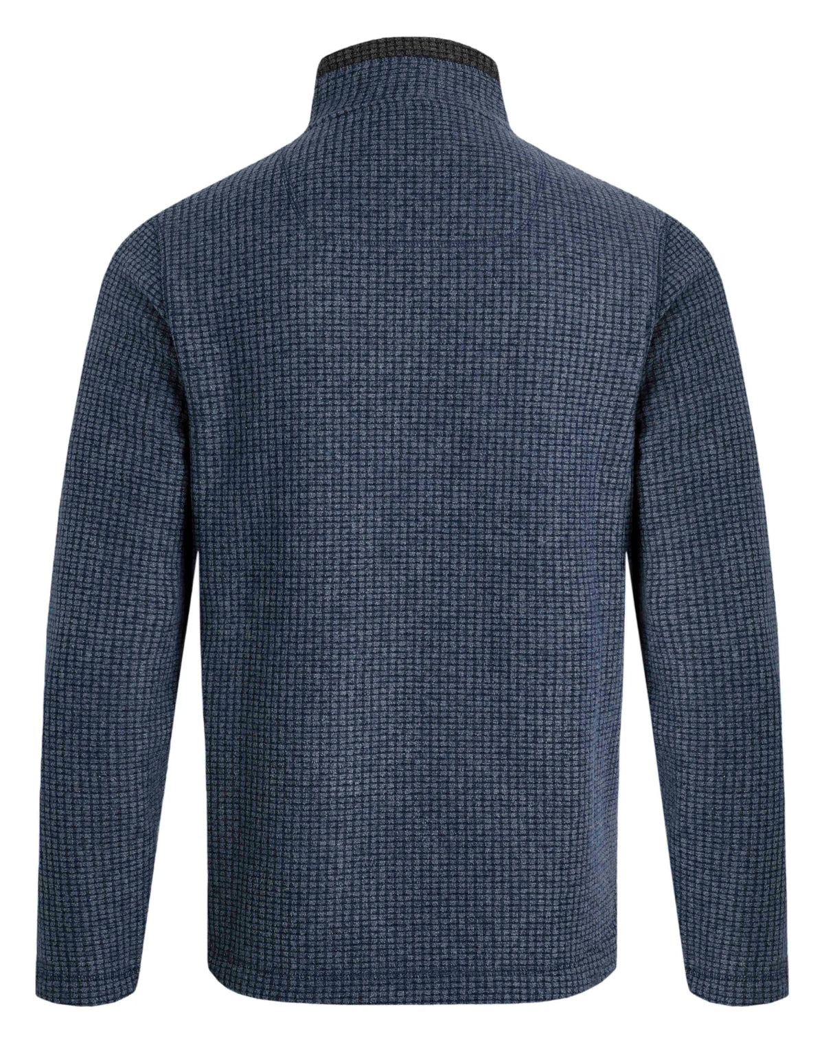 Weird Fish Mens Shires Full Zip Grid Fleece - Navy