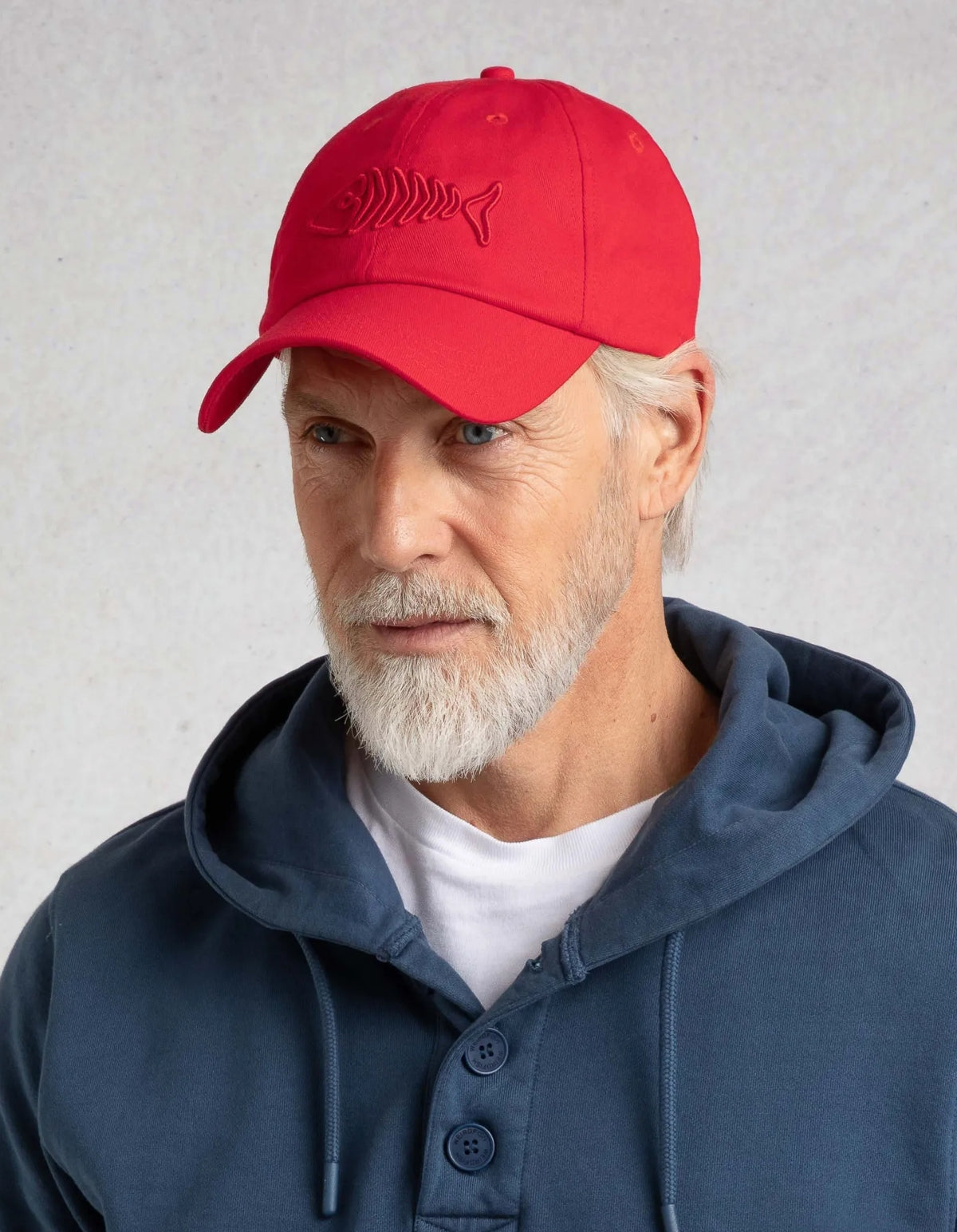 Weird Fish Bude Heavy Wash Twill Cap - Retro Red