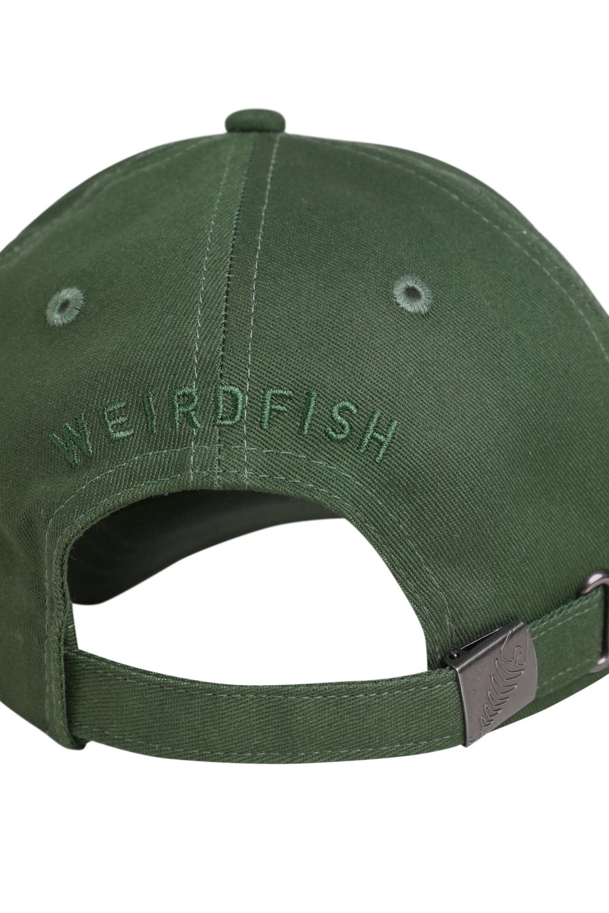 Weird Fish Bude Heavy Wash Twill Cap - Army Green