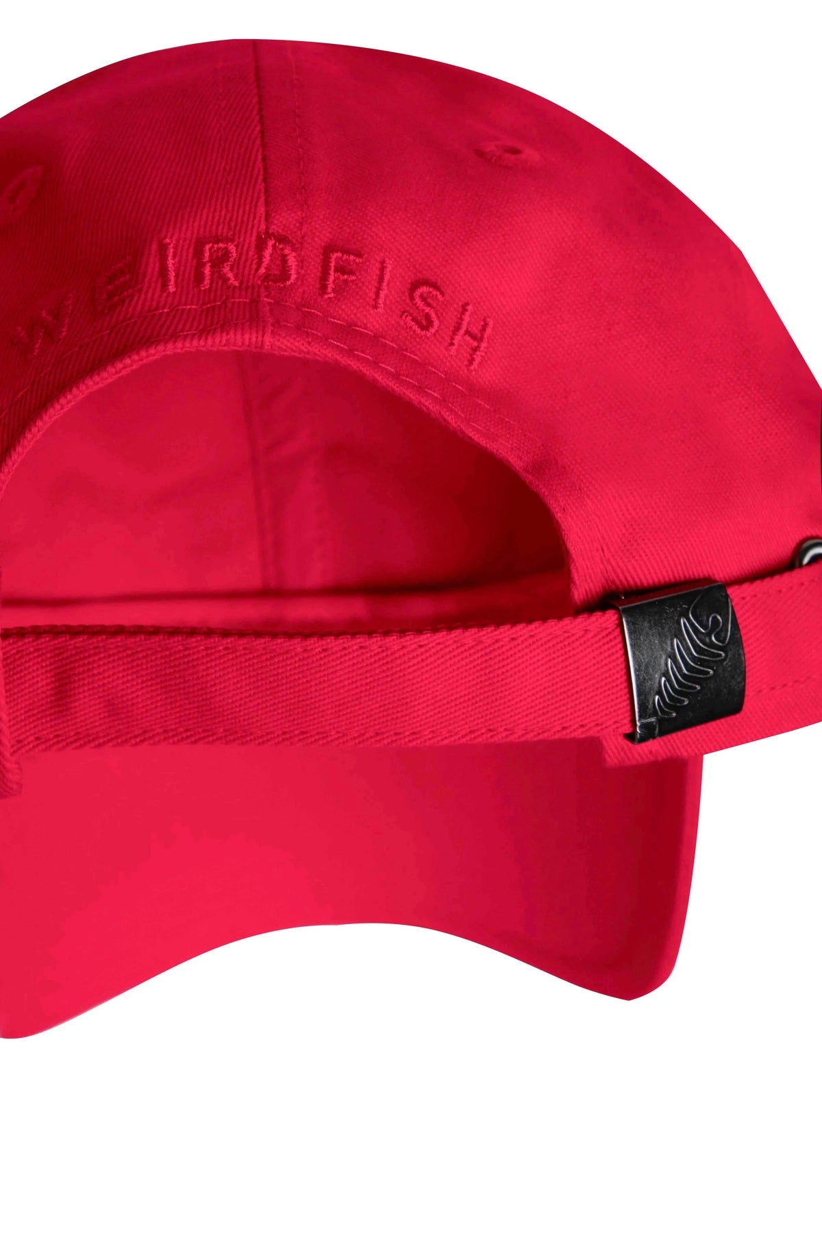 Weird Fish Bude Heavy Wash Twill Cap - Retro Red