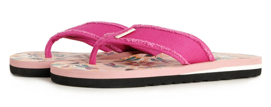 Weird Fish Womens Salcombe Fabric Strap Flip Flops - Pale Pink