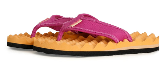 Weird Fish Womens Cayman Waffle Sole Flip Flops - Apricot