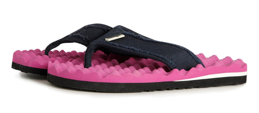 Weird Fish Womens Cayman Waffle Sole Flip Flops - Raspberry