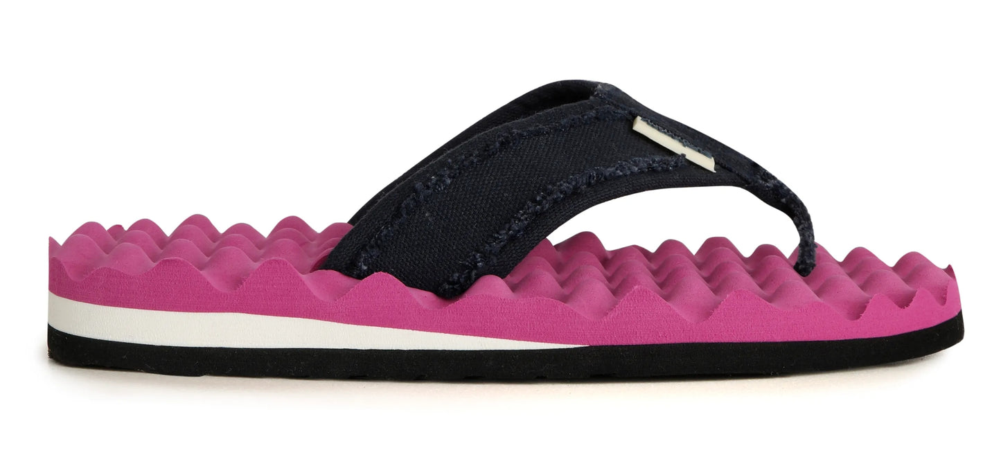Weird Fish Womens Cayman Waffle Sole Flip Flops - Raspberry