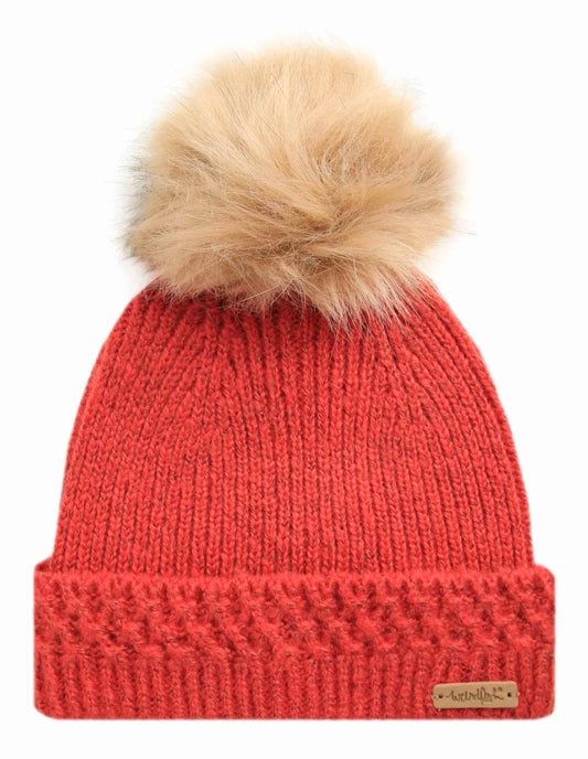 Weird Fish Adults Tongass Eco Beanie Hat - Paprika