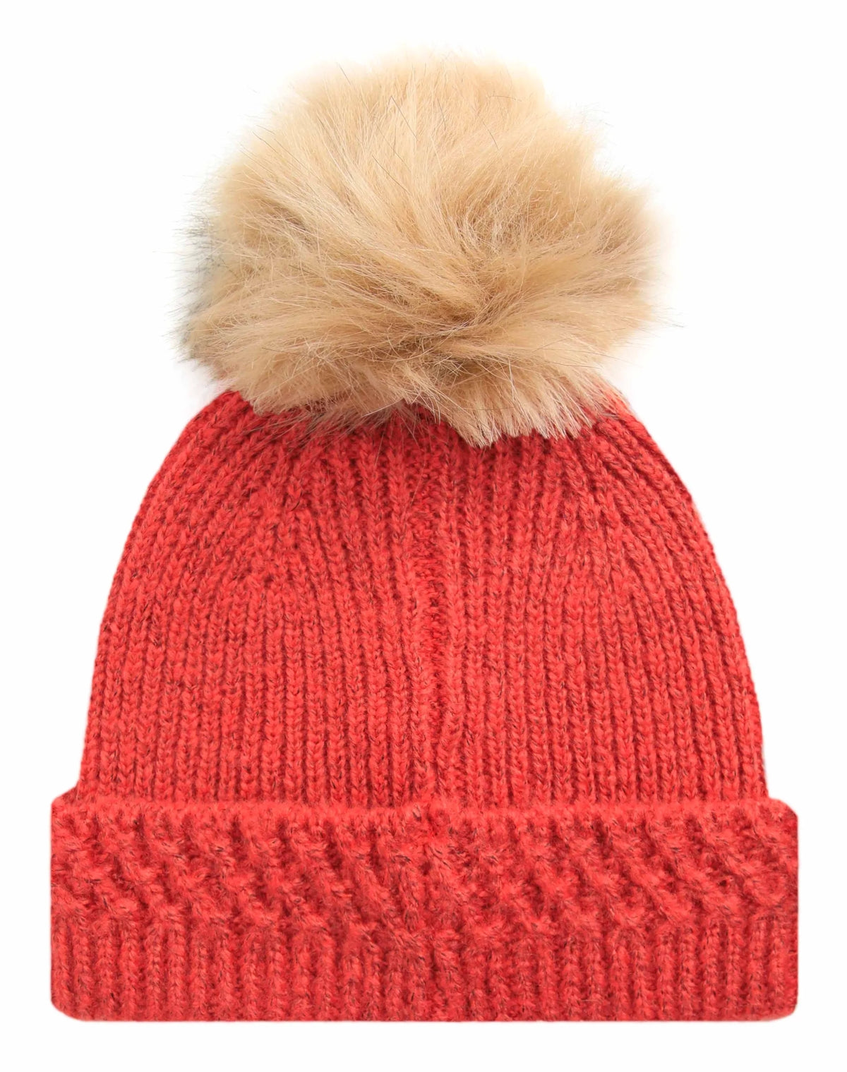 Weird Fish Adults Tongass Eco Beanie Hat - Paprika