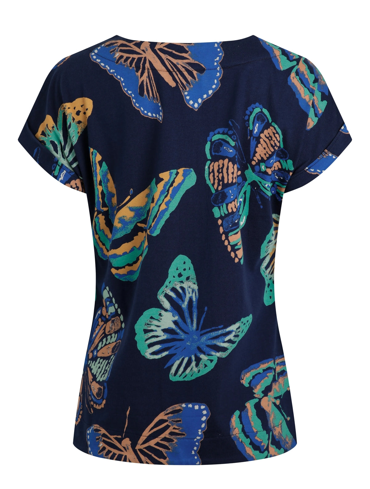 Weird Fish Womens Paw Paw T-Shirt - Dark Blue