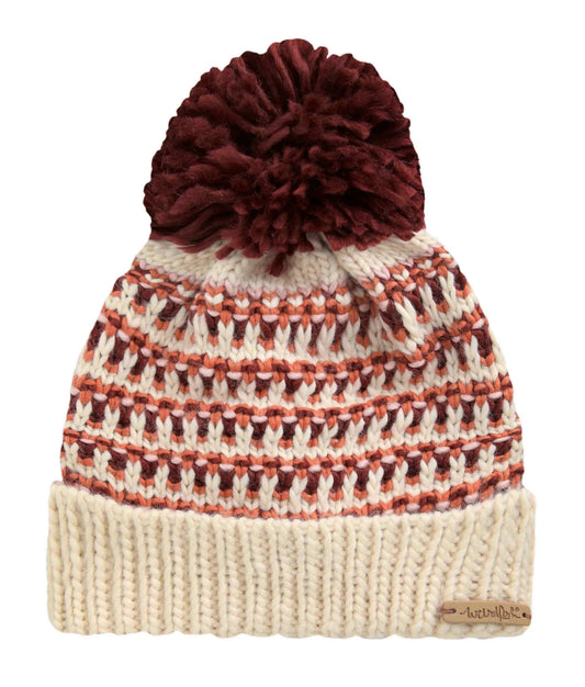 Weird Fish Adults Zuki Eco Bobble Hat - Light Cream