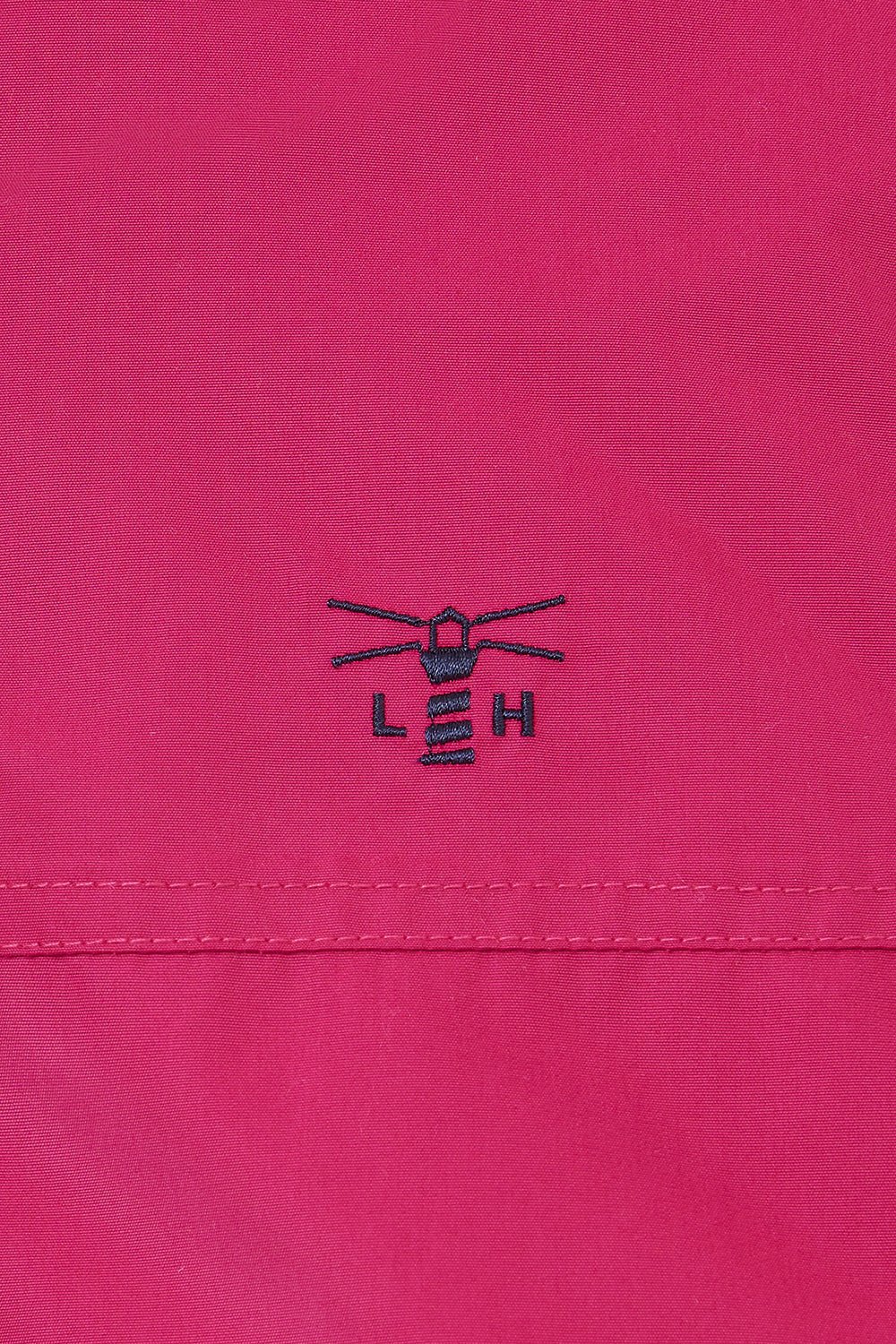 Women's waterproof Eva padded coat in Claret Red from Lighthouse with embroidered chest logo.