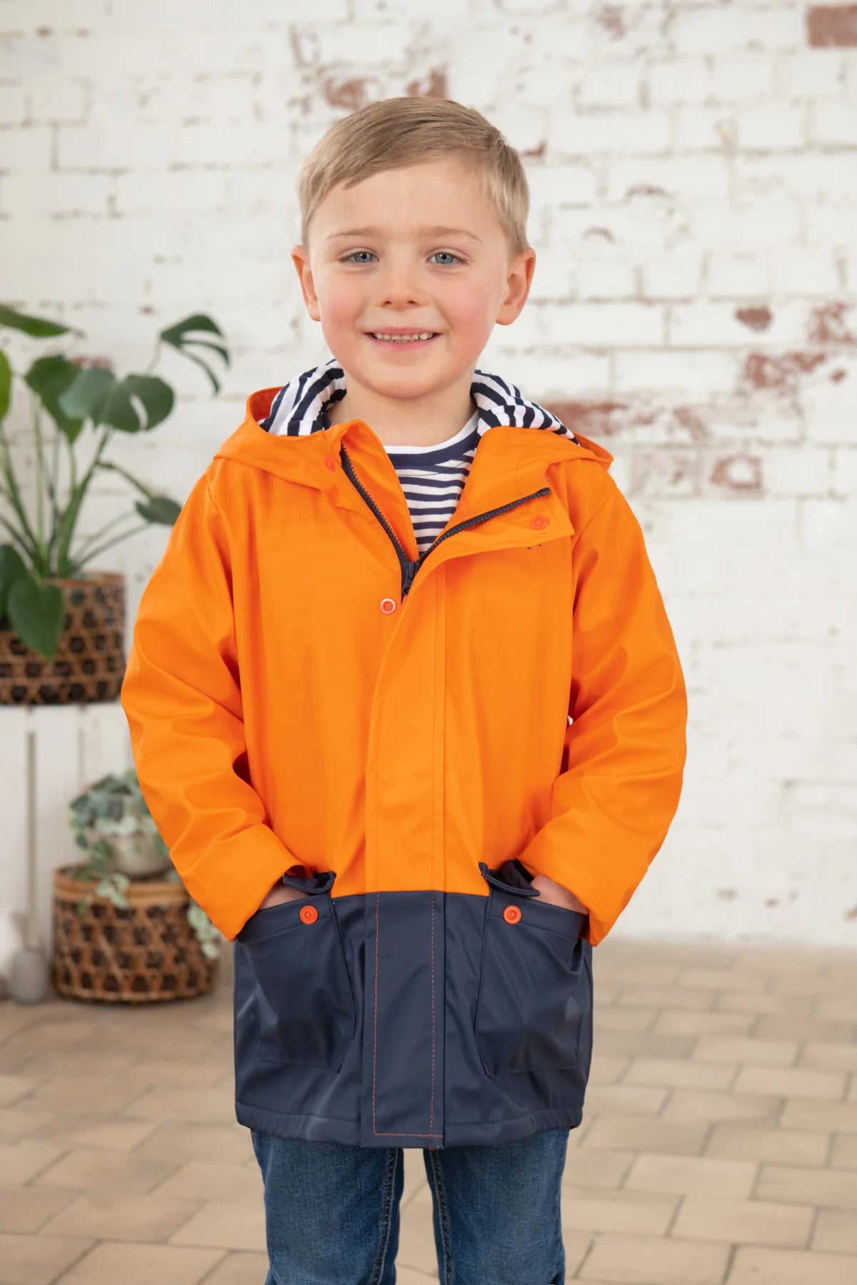 Orange kids best sale jacket