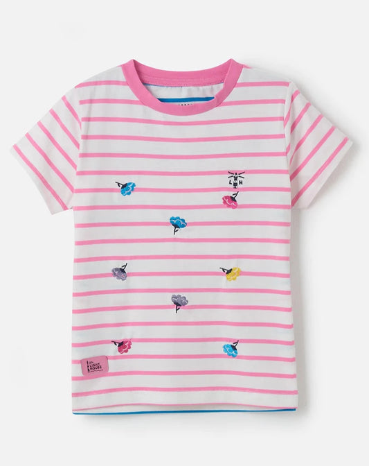 Lighthouse Kids 'Causeway' Short Sleeve Tee - Sweet Pea Flower