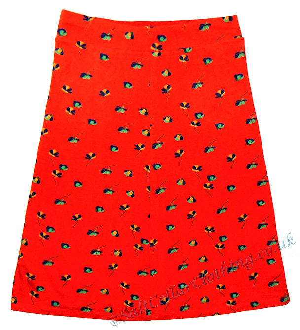 Mudd & Water Womens 'Cara' Reversible Skirt - Red / Orange Floral