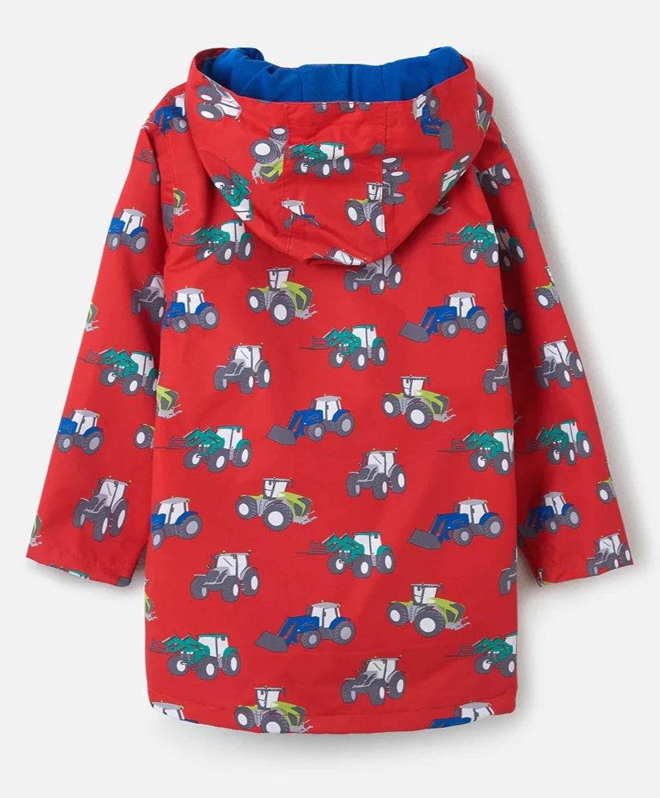 Lighthouse Kids Ethan Waterproof Jacket Pillarbox Farm Print