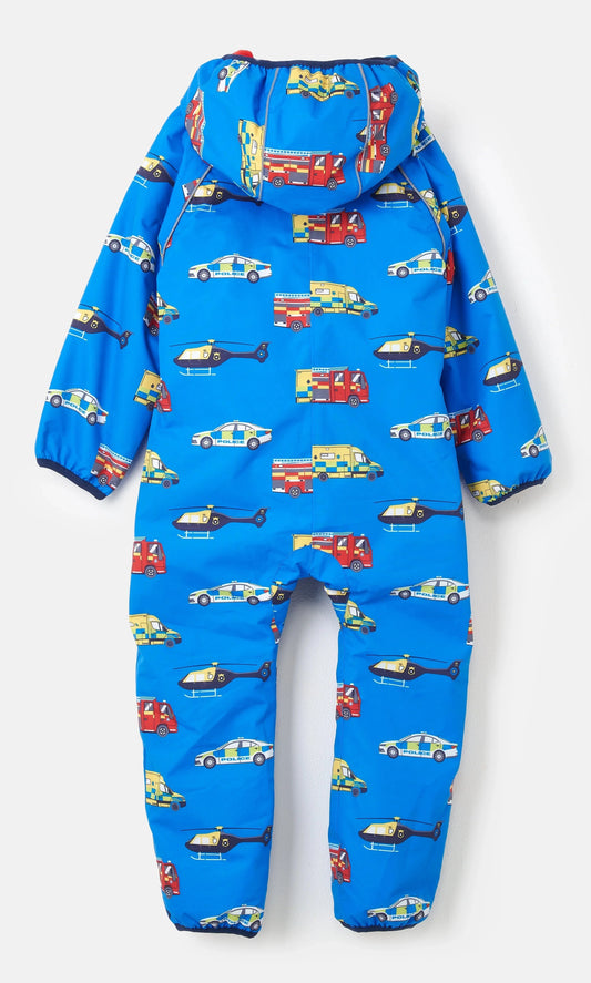 Lighthouse Kids 'Jamie' Waterproof Winter Puddlesuit - Transport Print