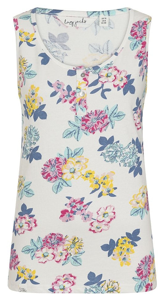Lazy Jacks Womens 'LJ110P' Floral Vest - Petal