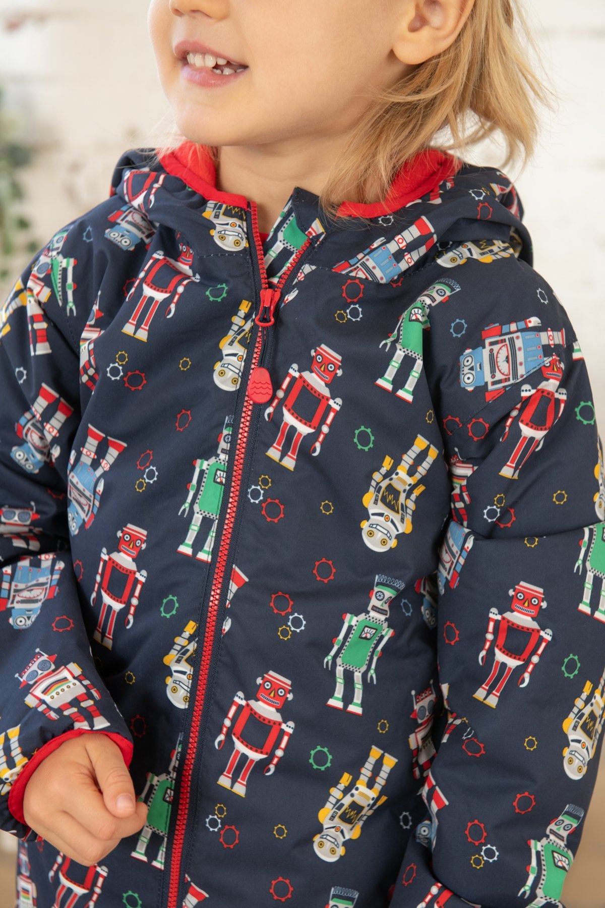 Lighthouse Kids 'Lucas' Raincoat - Robot Print