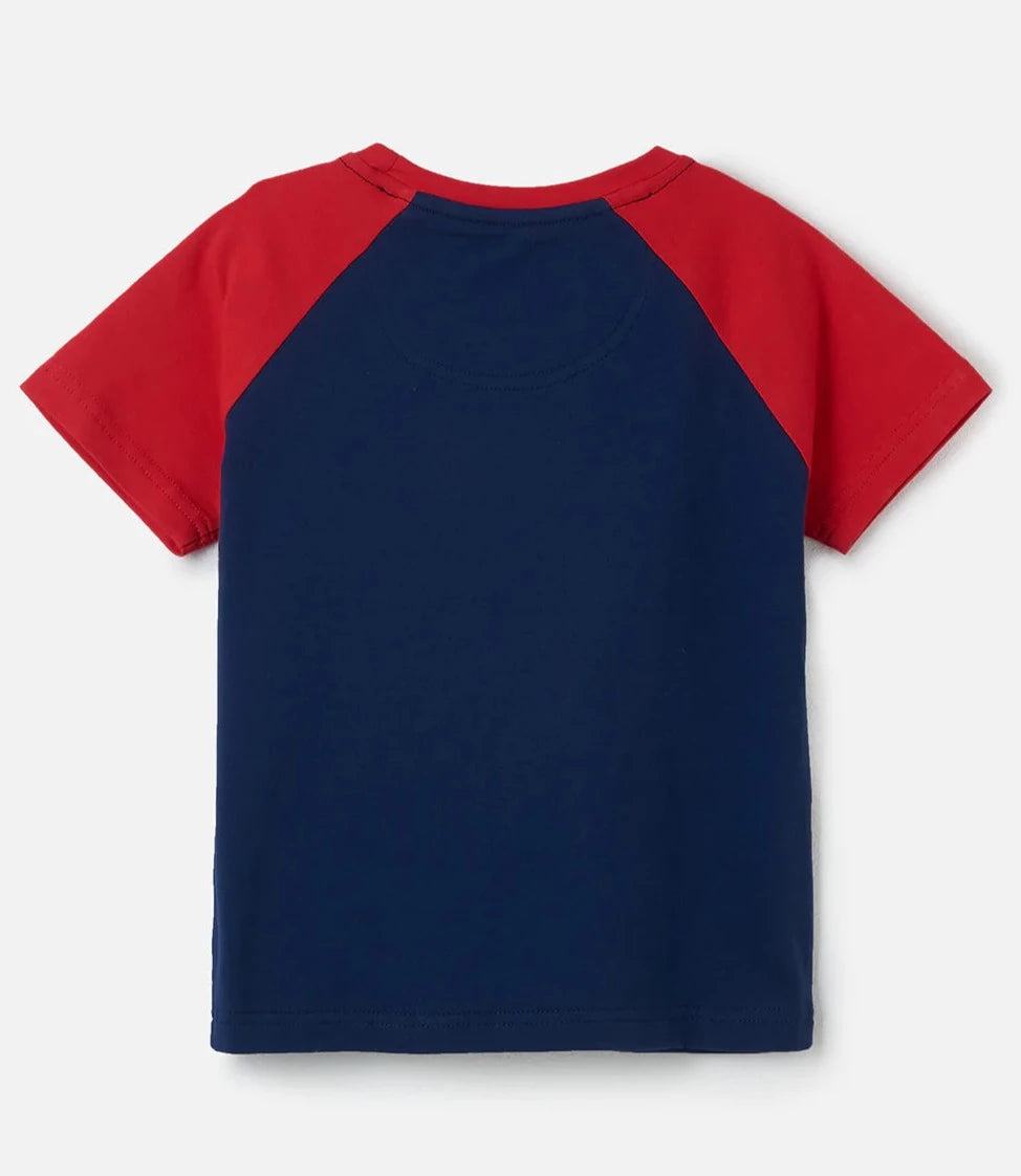 Lighthouse Kids 'Mason' Short Sleeve Red Tractor Print Tee