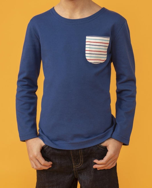 Lighthouse Kids Noah long sleeve tee - Pacific Line Marl