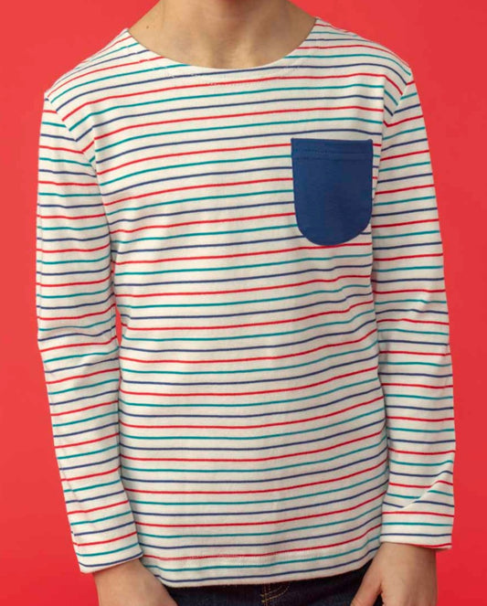 Lighthouse Kids Noah long sleeve tee - Multi stripe