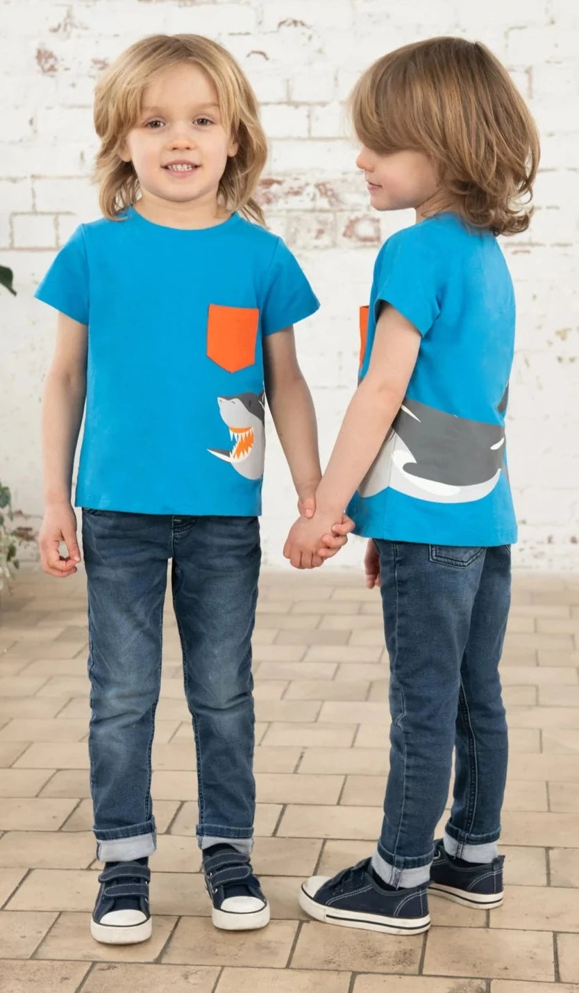 Lighthouse Kids 'Oliver' Short Sleeve Shark Print Tee