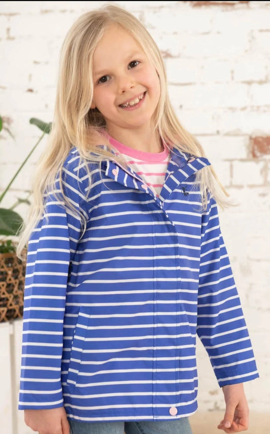 Lighthouse Kids 'Olivia' Waterproof Jacket - Parma Violet Stripe