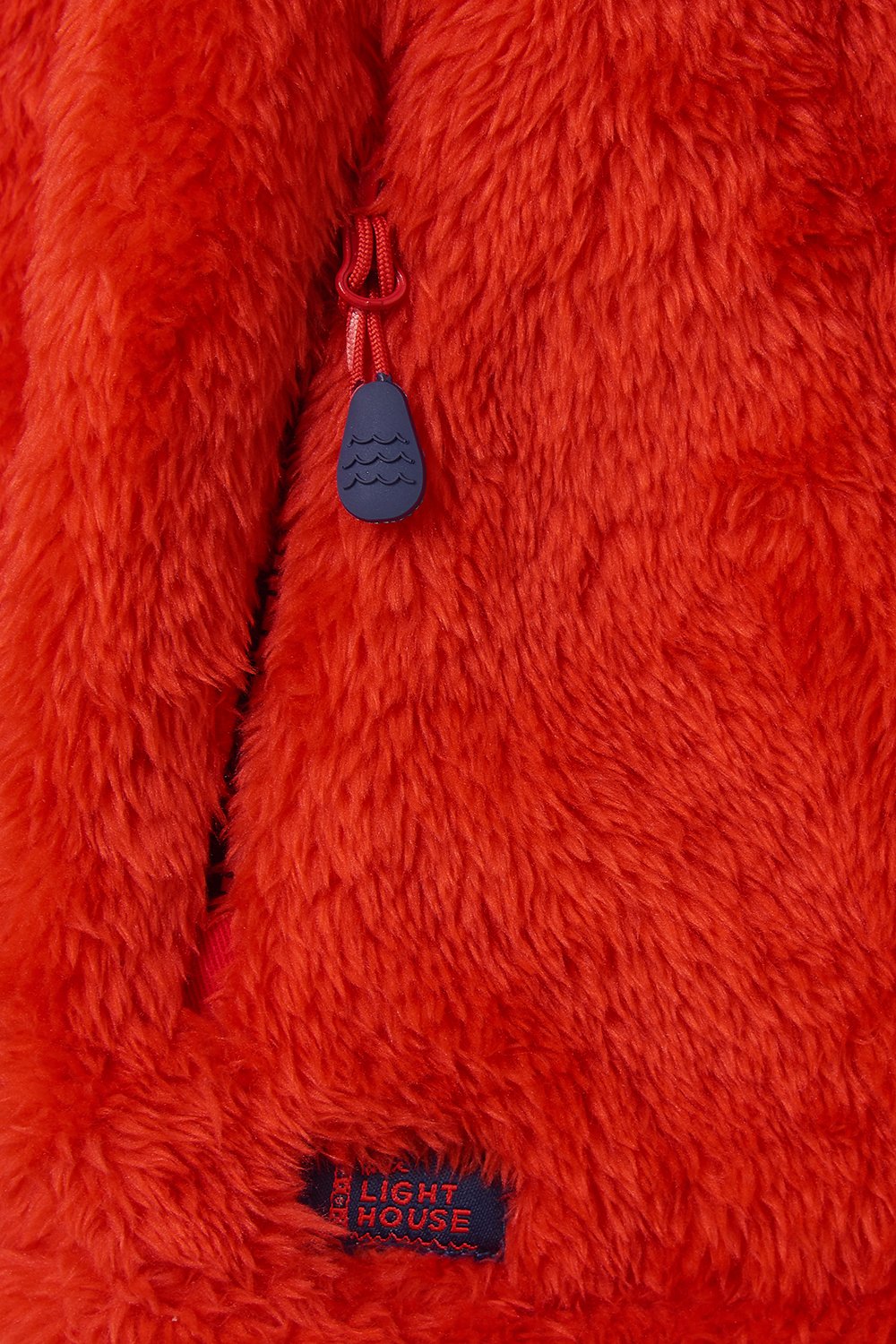 Lighthouse Kids 'Ted' Full Zip Sherpa Fleece - Lava Red