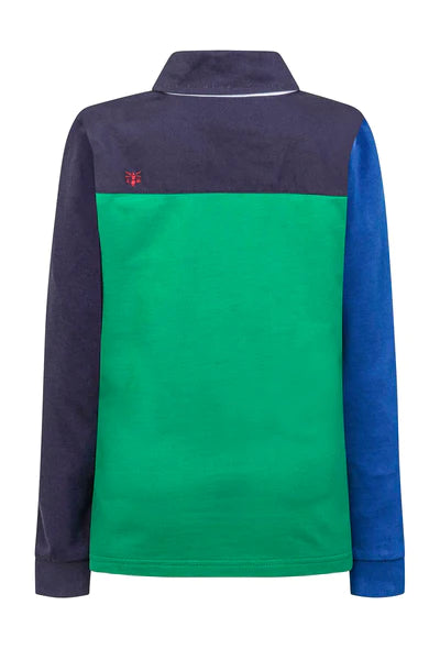 Lighthouse Kids 'Alfie' Long Sleeve Rugby Shirt - Pea Green