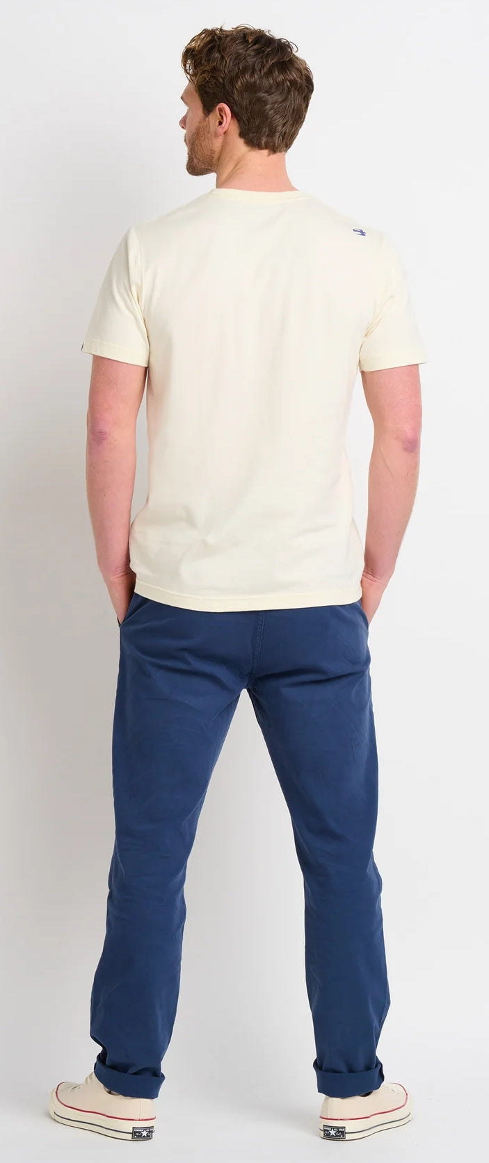 Brakeburn Mens Bike Landscape Tee - Cream