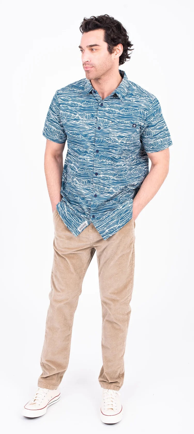 Brakeburn Mens Wave Short Sleeve Shirt